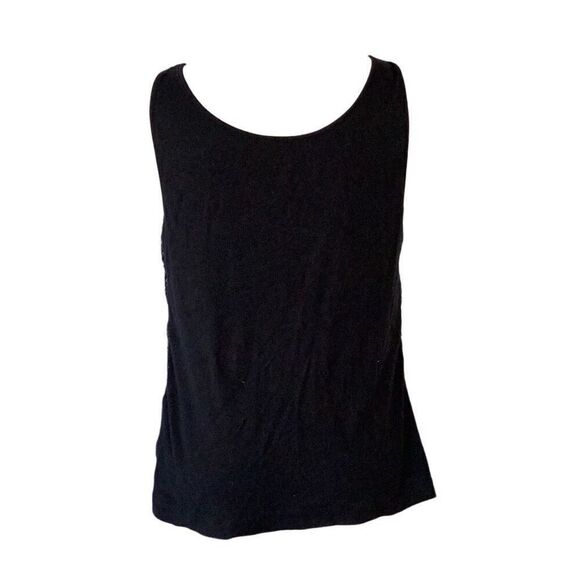 Lane Bryant Black Sequin Tank Top Shell Stretch Women’s 14/16 - Picture 2 of 7